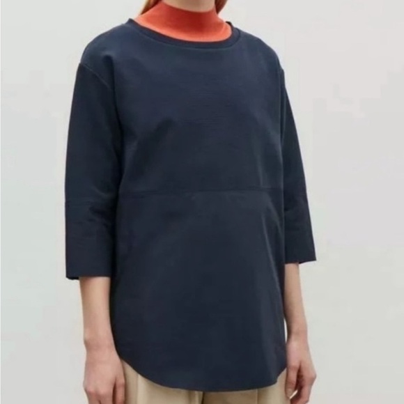 COS Shirt Hem Jumper Top Small - Picture 1 of 11